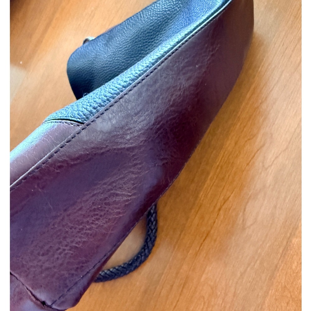 Brighton Vintage Charlotte Pebbled Leather Shoulder Purse, Brown Black,OS - Picture 10 of 10